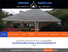 Tablet Screenshot of chapiteaupaucot.com